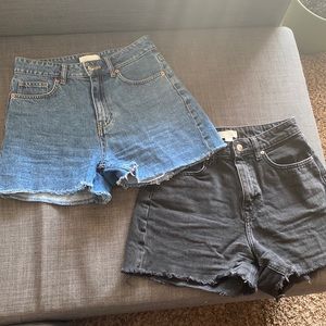 High-waisted Denim shorts